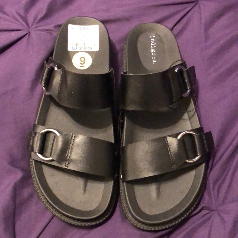 Brand new women’s indigo sandals